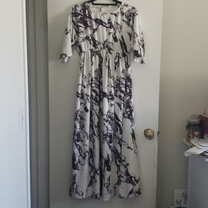 Tie dye maxi dress